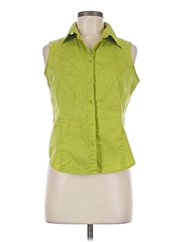 Cato Sleeveless Button-Down Shirt (view 1)