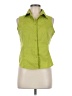 Cato Green Sleeveless Button-Down Shirt Size M - photo 1