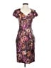 Theia Print Purple Cocktail Dress Size 2 - photo 1