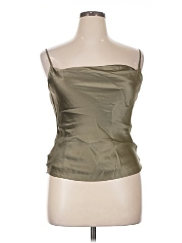 Intermix Sleeveless Silk Top (view 1)