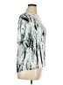 Calvin Klein 100% Polyester Silver Short Sleeve Blouse Size XL - photo 4