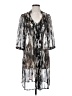 AGB Black 3/4 Sleeve Blouse Size S - photo 1