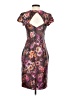 Theia Print Purple Cocktail Dress Size 2 - photo 2