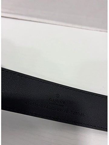 Gucci GG Buckle Marmont Thin Leather Belt (view 2)