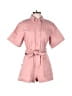 Future Collective 100% Cotton Solid Pink Romper Size S - photo 1