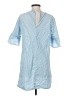 BCBGeneration 100% Cotton Solid Blue Casual Dress Size S - photo 2