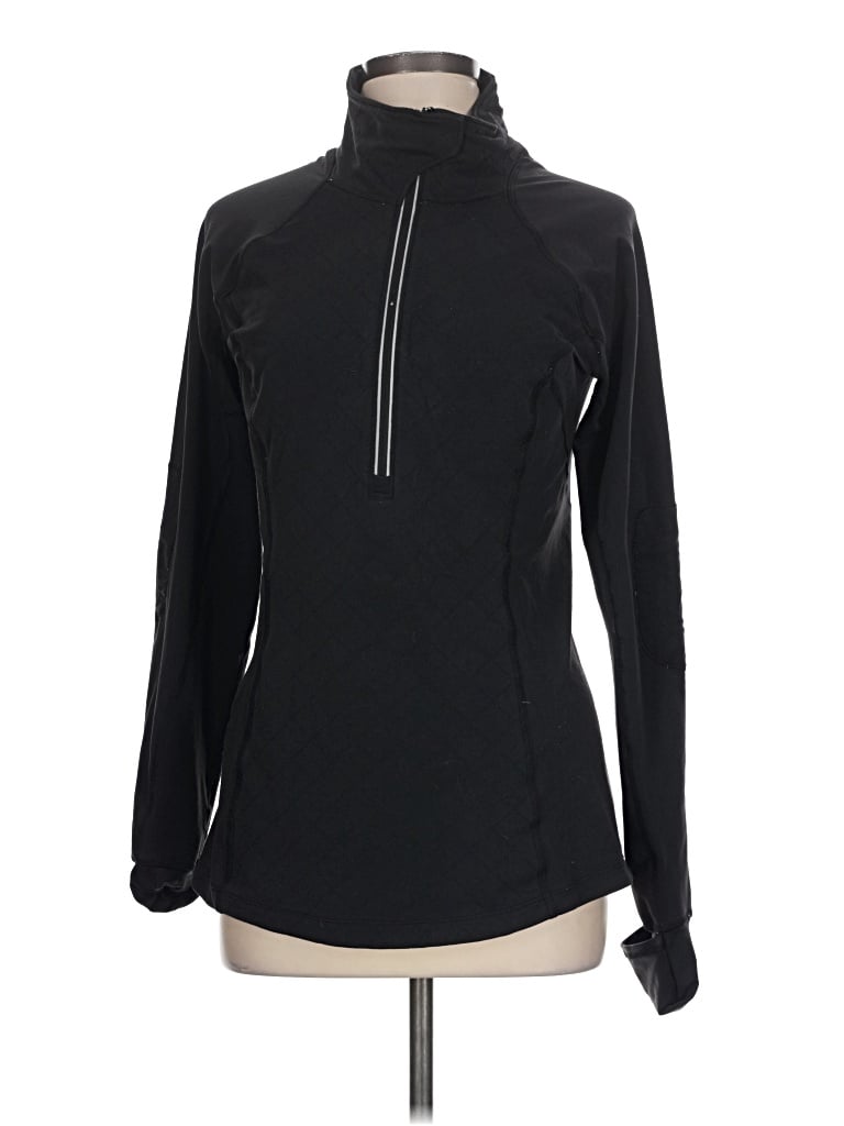 Pre-owned Lululemon Athletica Fleece Jacket In Black