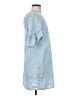 BCBGeneration 100% Cotton Solid Blue Casual Dress Size S - photo 4