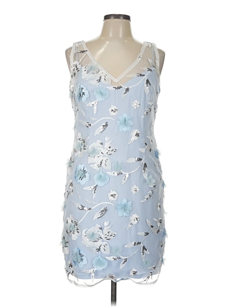 Pre-owned Adrianna Papell Cocktail Dress In Blue