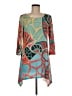 Lbisse Graphic Teal Cocktail Dress Size M - photo 1