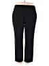 Investments Solid Black Casual Pants Size 20 - photo 1