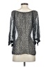 Joie 100% Silk Gray 3/4 Sleeve Silk Top Size XS - photo 2