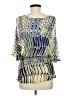 Bebe Blue 3/4 Sleeve Blouse Size M - photo 2
