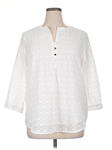 St. John's Bay 3/4 Sleeve Blouse (view 1)