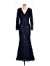 Xscape Blue Cocktail Dress Size 4 - photo 1