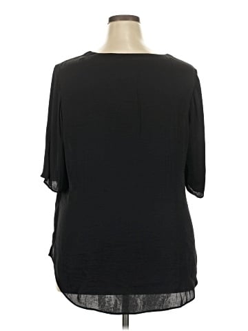 Kaari Blue 3/4 Sleeve T-Shirt (view 2)