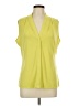 Calvin Klein Yellow Sleeveless Blouse Size L - photo 1