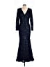 Xscape Blue Cocktail Dress Size 4 - photo 1