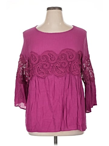 New Directions 3/4 Sleeve Blouse (view 1)