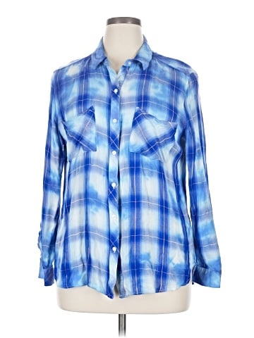 a.n.a. A New Approach Long Sleeve Button-Down Shirt (view 1)