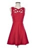 BCBGMAXAZRIA Hearts Red Cocktail Dress Size 2 - photo 1