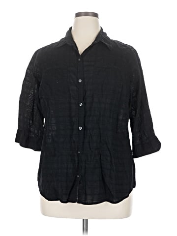 Croft & Barrow 3/4 Sleeve Button-Down Shirt (view 1)