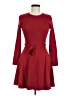 Unbranded 100% Polyester Burgundy Casual Dress Size M - photo 1