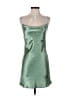 Double Zero 100% Polyester Metallic Green Cocktail Dress Size XS - photo 1