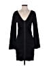 Nicole Miller Collection Solid Black Casual Dress Size 2 - photo 1