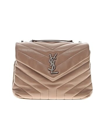 Saint Laurent Leather Quilted Monogram Medium Loulou Chain Satchel (view 1)