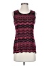 misook Chevron-herringbone Multi Color Pink Sleeveless Top Size XS - photo 1