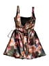 Katia Rae Floral Brown Tan Cocktail Dress Size XS - photo 2