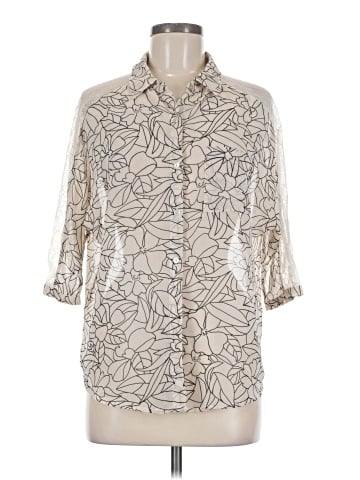 Forever 21 3/4 Sleeve Button-Down Shirt (view 1)