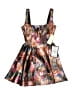Katia Rae Print Brown Orange Cocktail Dress Size XS - photo 1