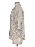 Forever 21 Animal Print Ivory 3/4 Sleeve Button-Down Shirt Size M - photo 5