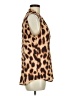 Equipment 100% Silk Animal Print Brown Sleeveless Silk Top Size M - photo 4