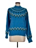 Who What Wear Chevron-herringbone Blue Pullover Sweater Size M - photo 1