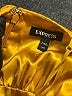 Express 100% Polyester Orange Casual Dress Size XXS - photo 7