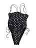 Wild Fable Polka Dots Black One Piece Swimsuit Size XS - photo 1