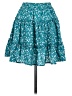 Unbranded Hearts Teal Casual Skirt Size XS - photo 1