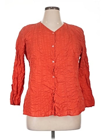 Eileen Fisher 3/4 Sleeve Button-Down Shirt (view 1)