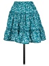 Unbranded Hearts Teal Casual Skirt Size XS - photo 2