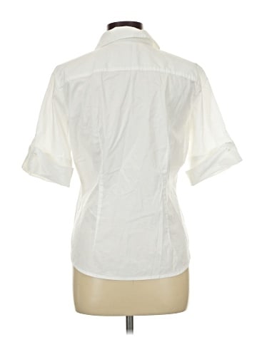 Lafayette 148 New York Short Sleeve Blouse (view 2)