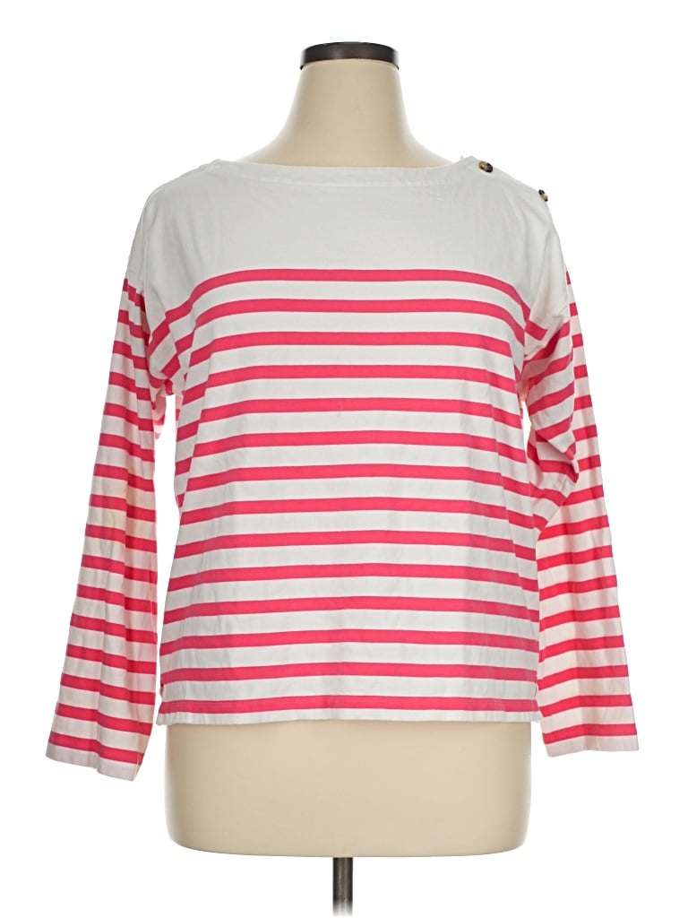 Pre-owned Jcrew 3/4 Sleeve T-shirt In Pink