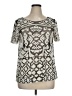 Everleigh Silver Black Short Sleeve Top Size XL - photo 1