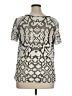 Everleigh Silver Black Short Sleeve Top Size XL - photo 2