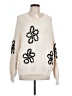 Cyrus Graphic Ivory Pullover Sweater Size L - photo 1