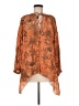 Chufy 100% Viscose Orange 3/4 Sleeve Blouse Size M - photo 1