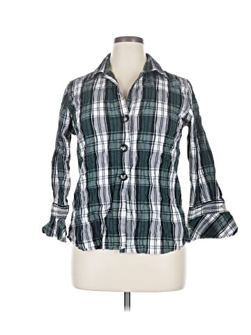 Pendleton 3/4 Sleeve Button-Down Shirt (view 1)