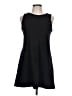 Fig Solid Black Casual Dress Size L - photo 1